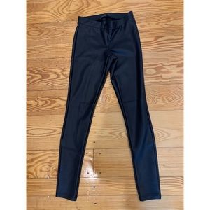 Express Leather Black Leggings